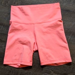 Neon Pink TNA Biker Shorts